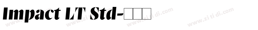 Impact LT Std字体转换